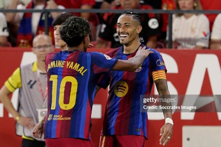Barcelona nối dài mạch toàn thắng: Không thể ngăn cản nhờ Raphinha hóa "siêu nhân"