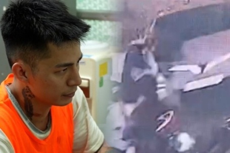 Camera ghi cảnh tài xế lái ôtô tông nhóm người trước quán ăn