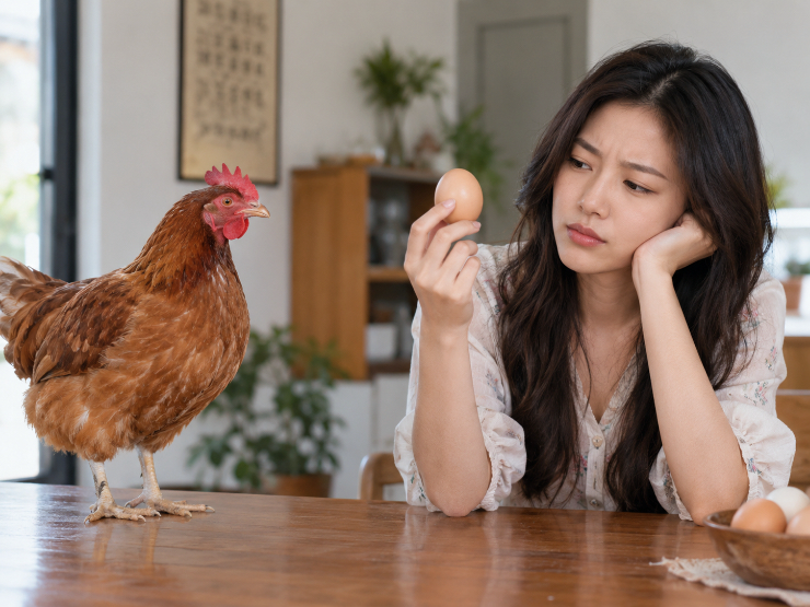 Con gà hay quả trứng có trước?