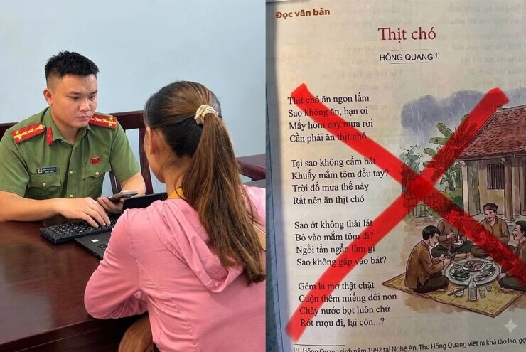 Đăng ảnh bài thơ ‘Thịt chó’ do AI tạo, người phụ nữ bị công an mời làm việc