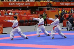 Karate Việt Nam ghi danh bảng vàng ASIAD: 3 hot girl thắng đậm Iran, ẵm HCV đầu tiên