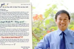Giữa đêm mưa ngập, hiệu trưởng viết thư nhắn một điều khiến học sinh xúc động