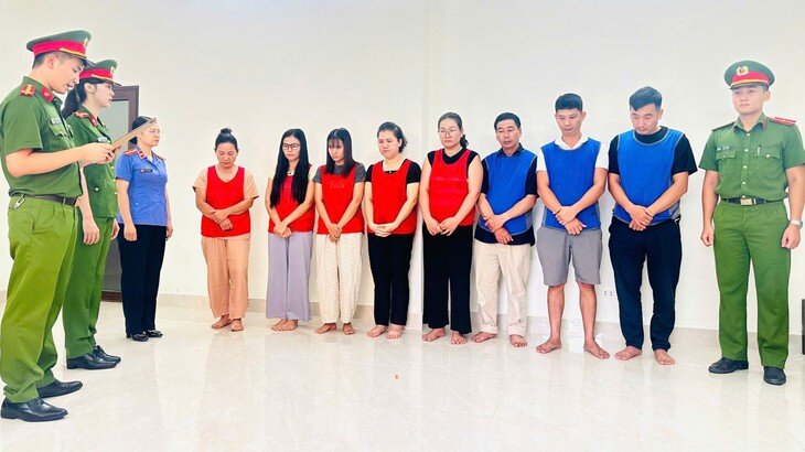 Công an tỉnh Thanh Hóa ra quyết định khởi tố vụ án, khởi tố bị can. Ảnh: CATH.