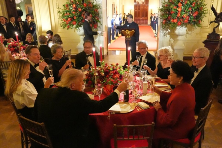 Ông Trump mở quốc yến chiêu đãi Chủ tịch Trung Quốc tại Nhà Trắng tối 24/9. Ảnh: Instagram