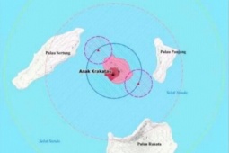 Indonesia phát hiện hai đảo mới sau đợt phun trào núi lửa Anak Krakatau