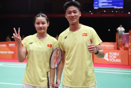Trực tiếp ASIAD 25/9: Thu Vinh và Quang Huy lỡ vé chung kết, cầu lông đôi nam nữ thắng chóng vánh