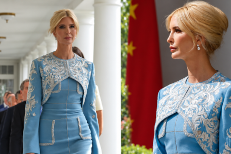 Ivanka Trump diện đồ của nhà mốt Trung Quốc khi đón ông Tập