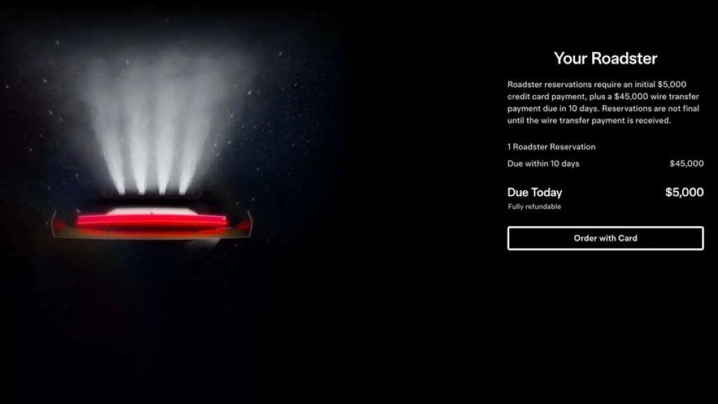 Tesla vừa&nbsp;mở lại hệ thống nhận đặt cọc cho mẫu siêu xe Roadster.