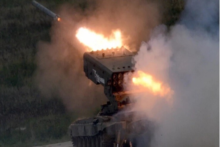  " Phượng hoàng "  Ukraine giáng đòn sấm sét vào  " hỏa thần nhiệt áp "  TOS-1A cùng loạt khí tài, binh lính Nga