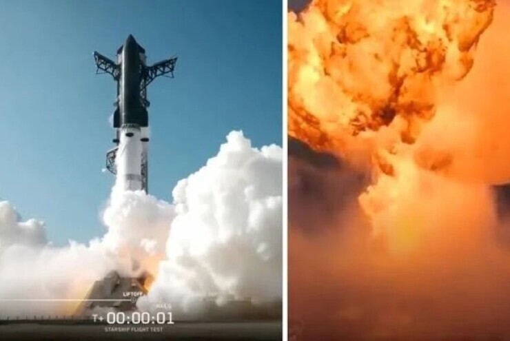 Khoảnh khắc tàu vũ trụ Starship phát nổ thành quả cầu lửa ở Thái Bình Dương