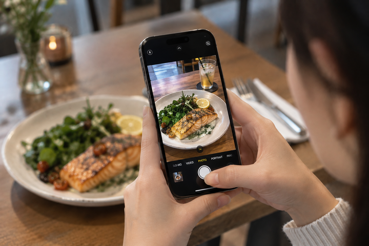 Người dùng có thể hướng camera vào một vật thể hoặc cảnh vật để nhận diện và tìm kiếm thông tin. (Ảnh: AI)