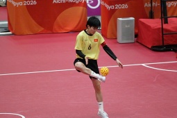 Trực tiếp ASIAD 29/9: Cầu mây nữ Việt Nam thắng áp đảo set 1