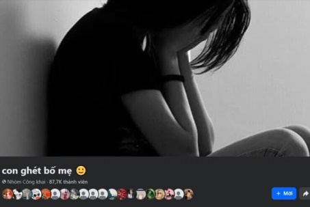 Xuất hiện hội nhóm 'con ghét bố mẹ' trên Facebook với gần 90 nghìn thành viên