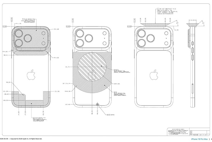 Apple công khai bản vẽ 3D iPhone 18 Pro, hàng nhái vẫn khó sao chép - 2