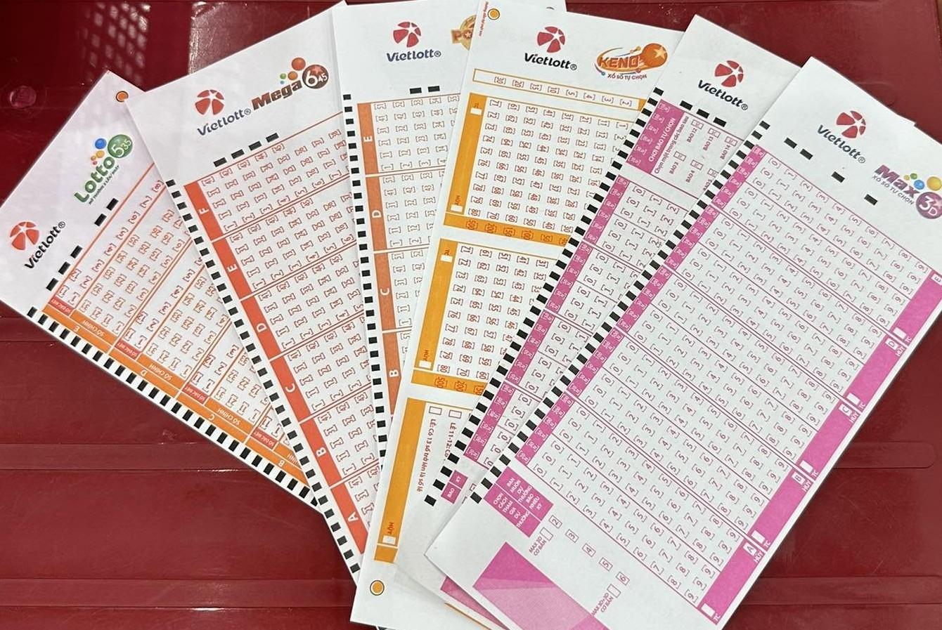 Giấy tô để mua vé số Vietlott tại điểm bán trực tiếp (Tra cứu thêm các điểm bán tại đây)