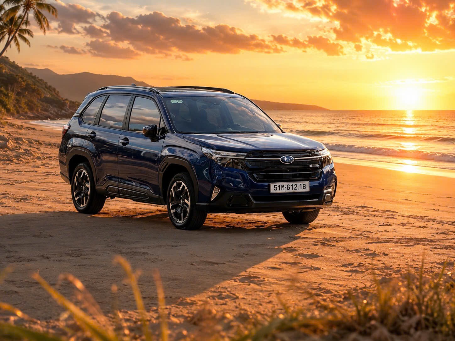 Subaru Forester có kích thước dài x rộng x cao lần lượt 4.655 x 1.830 x 1.730 mm.