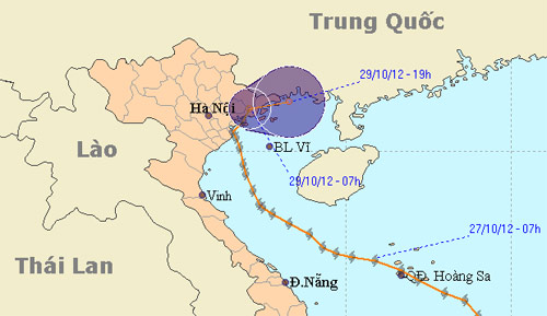 Bão Sơn Tinh suy yếu nhanh - 1