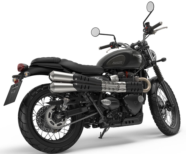 Cũng giống như những “tiền bối” đi trước, mẫu Street Scrambler 2017 được thiết kế để chạy trên những cung đường hiểm trở nên xe có khung sườn trọng tâm cao, khoảng sáng gầm xe lớn, động cơ được bảo vệ bằng tấm chắn kim loại và có lỗ giúp thông gió tốt hơn.