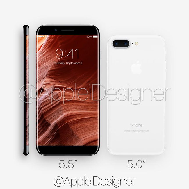 Mặt lưng của máy khá giống iPhone 7 Plus với cụm camera kép nằm ở góc trái.