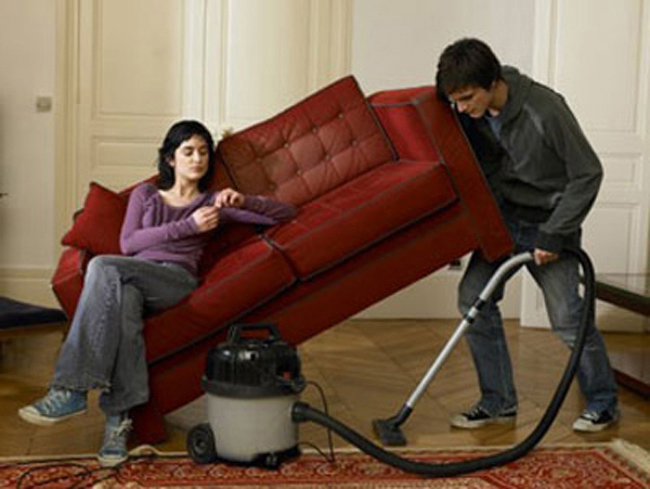 Dọn dẹp sạch sẽ mới được đi chơi đấy nhé.