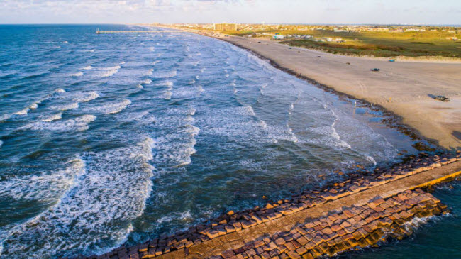 South Padre, Texas: Tứ tháng 6 đến tháng 8 hàng năm, những chú rùa biển nhỏ nở ra từ trứng trên bờ biển và di chuyển xuống biển ở Vịnh Mexico.