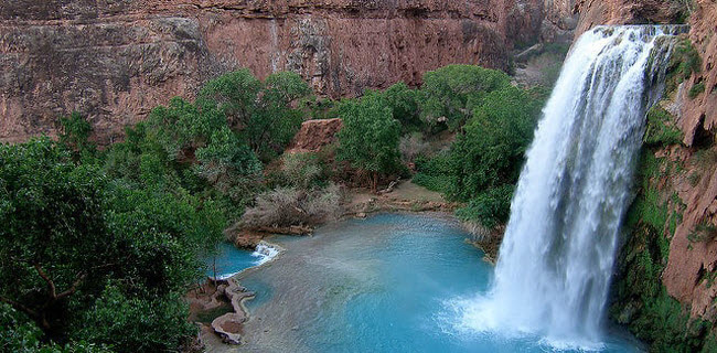 Thác Havasu, Grand Canyon, bang Arizona, Mỹ.