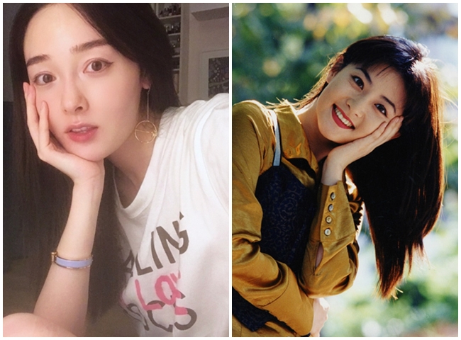 Đôi mắt to tròn, làn da trắng cùng vẻ trong sáng của cô được xem là bản sao hoàn hảo của mỹ nhân Hàn Quốc &#40;ảnh phải&#41;.