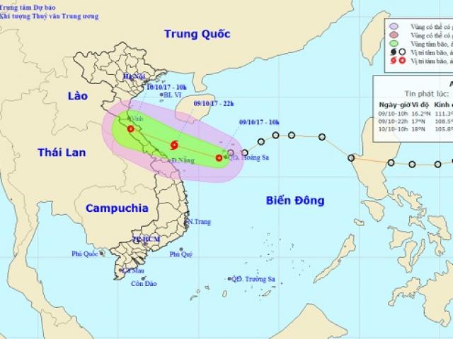 Áp thấp nhiệt đới có thể mạnh thành bão, Thanh Hóa-Quảng Ngãi sắp mưa to