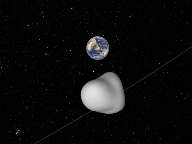 Video: Khoảnh khắc thiên thạch 2012 TC4 bay qua Trái Đất