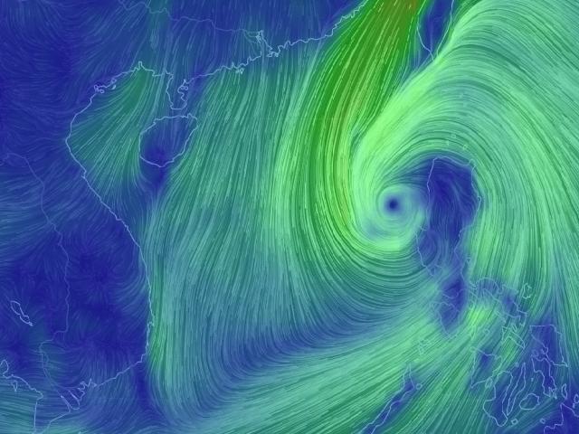 Bão số 11 có thể giật tới cấp 16, hướng vào đất liền nước ta