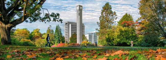 Đại học British Columbia có trên 60.000 sinh viên tại các khu học xá ở Vancouver và Okanagan Valley. Hầu hết các sinh viên được ghi danh vào 5 khoa lớn: khoa học cơ bản, khoa học ứng dụng, khoa y học và Trường kinh doanh Sauder.