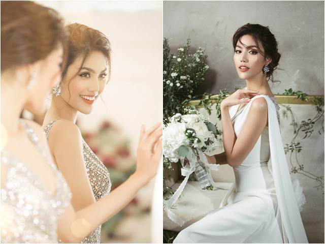 2 chiếc váy cưới tôn mình hạc xương mai của Lan Khuê