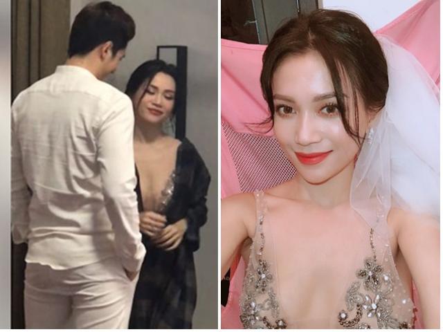 Đời sống Showbiz - Lộ ảnh thử đồ cưới làm rộ tin kết hôn bác sỹ 6 múi, Sĩ Thanh phản ứng "lạ"