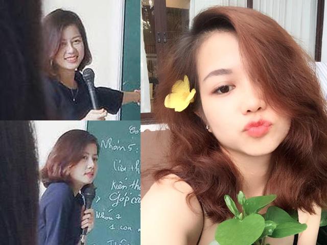 Bạn trẻ - Cuộc sống - Ảnh "chụp trộm" cô giáo dạy Triết xinh đẹp, gây "thương nhớ" cộng đồng mạng