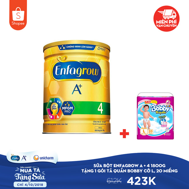 Ngày hội Enfa & Unicharm - Siêu combo mua tã tặng sữa - Duy nhất 4/10 tại Shopee! - 2