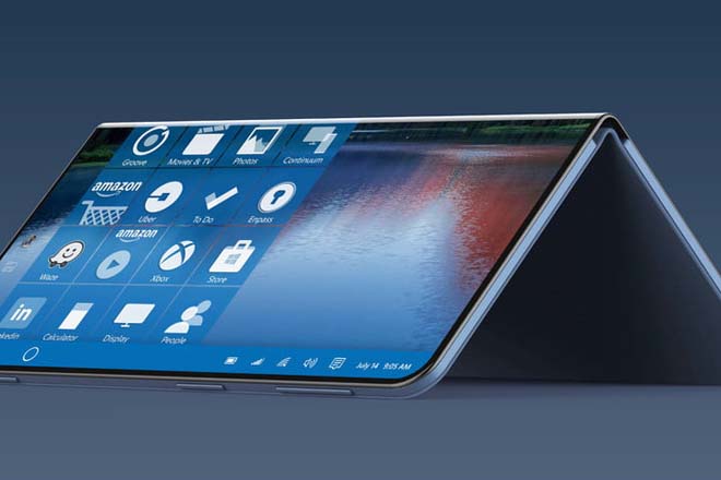NÓNG: Smartphone có thể gập của Microsoft quá đẹp, chạy hệ điều hành mới - 1