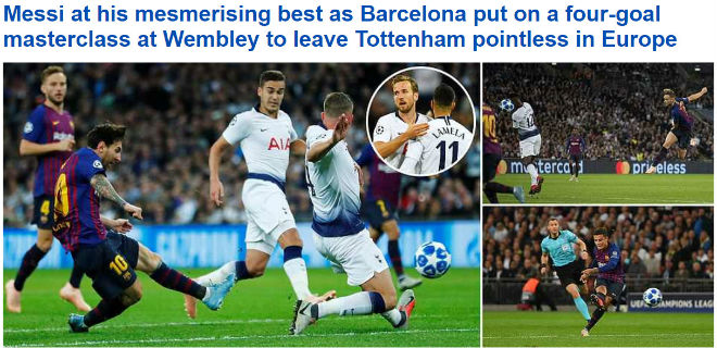 Barca đả bại Tottenham: Báo Anh khâm phục &#34;Người ngoài hành tinh&#34; Messi - 2
