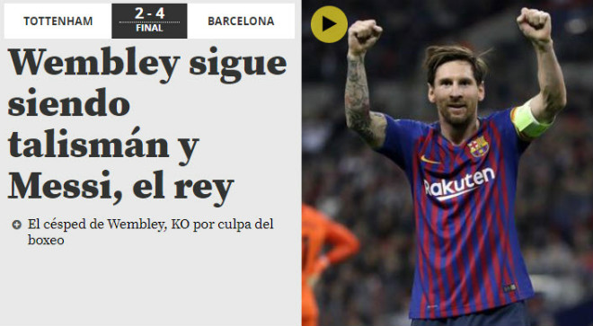 Barca đả bại Tottenham: Báo Anh khâm phục &#34;Người ngoài hành tinh&#34; Messi - 3