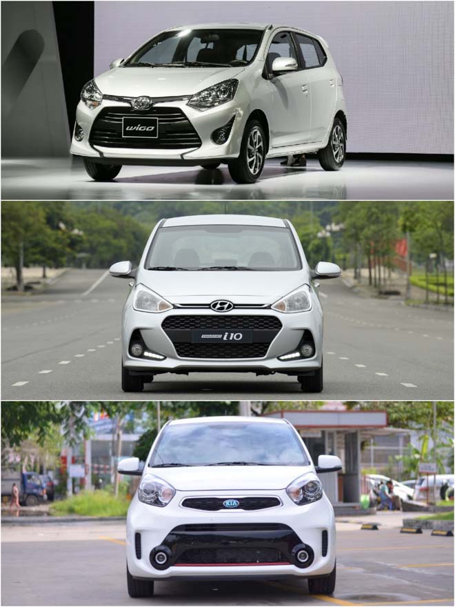So sánh các thông số cơ bản của: Toyota Wigo vs Hyundai Grand i10 vs Kia Morning S - 1