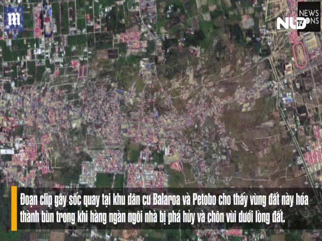 Sóng thần Indonesia: Cận cảnh đất hóa lỏng nhấn chìm cả làng