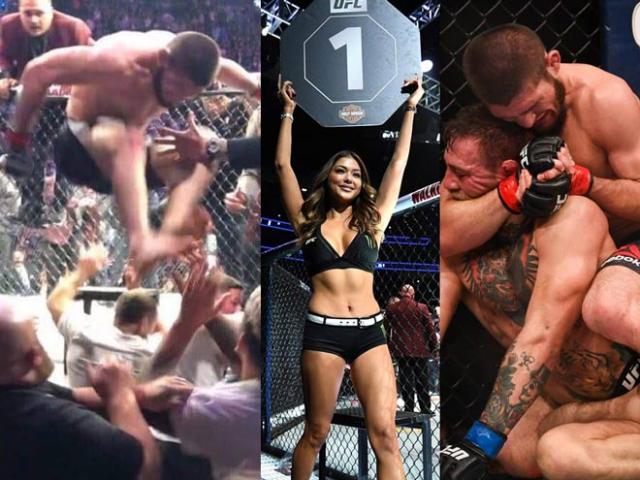 Khabib hạ McGregor loạn đả UFC: Mỹ nhân vạ lây ”kinh hồn bạt vía”