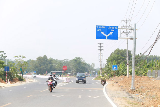 Con đường bắt đầu từ km 0 tại huyện Thạch Thất (Hà Nội) đến Km 13+050 thuộc tỉnh Hòa Bình.