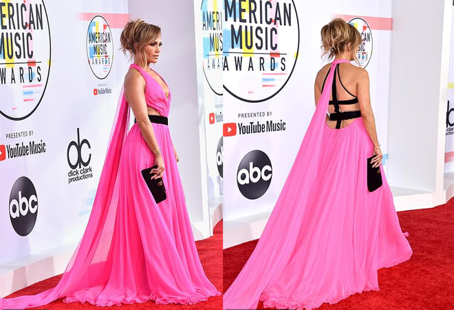 Thảm đỏ giải âm nhạc Mỹ xuất hiện mỹ nhân đeo mặt nạ đen - 5