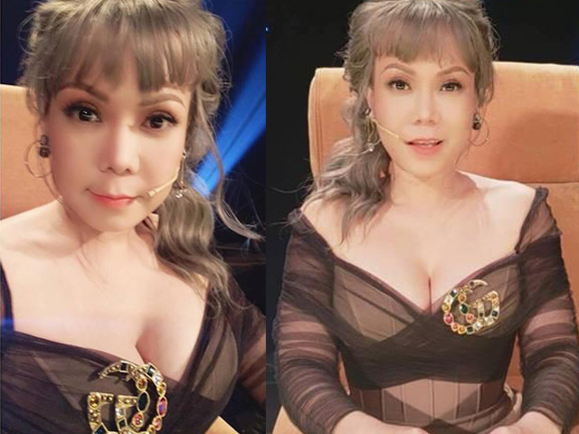 Việt Hương diện váy hở sâu khoe vòng 1 gợi cảm ở tuổi 41
