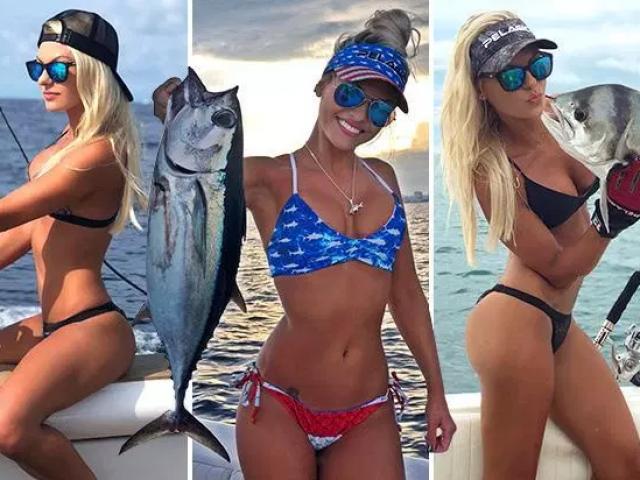 Thể thao - Mỹ nhân mặc bikini chơi môn thể thao câu cá: "Đánh chìm" vạn ánh mắt