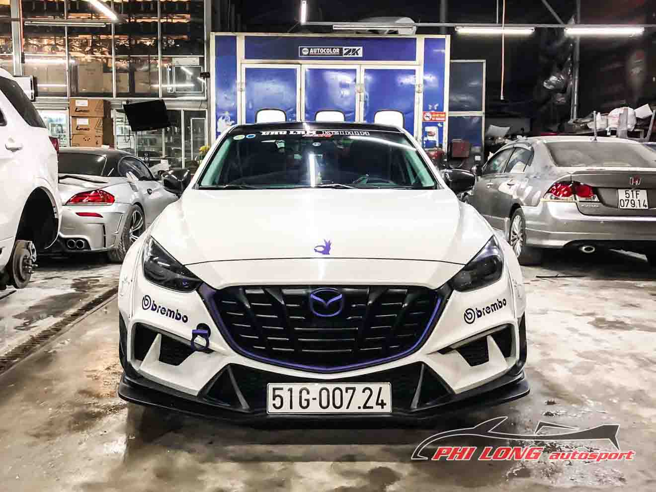 Mazda 3 độ &#34;thân rộng&#34; Rocket Bunny lạ mắt tại Sài Gòn - 3