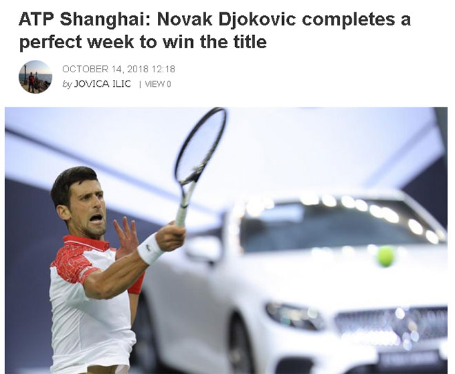 Djokovic có tuần lễ hoàn hảo: Báo quốc tế khen &#34;ông trùm nửa cuối 2018&#34; - 1