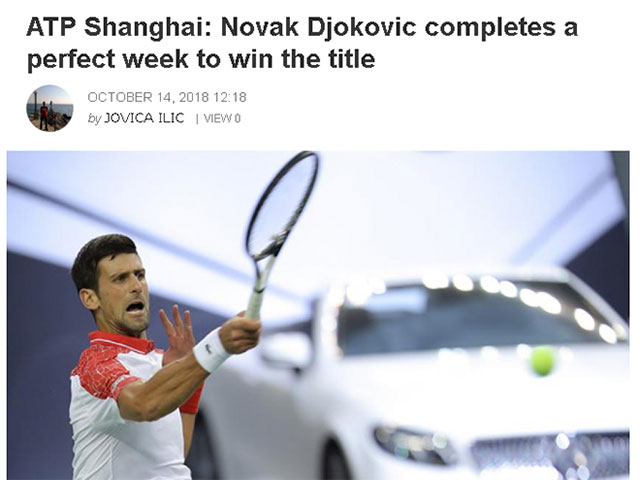 Thể thao - Djokovic có tuần lễ hoàn hảo: Báo quốc tế khen "ông trùm nửa cuối 2018"