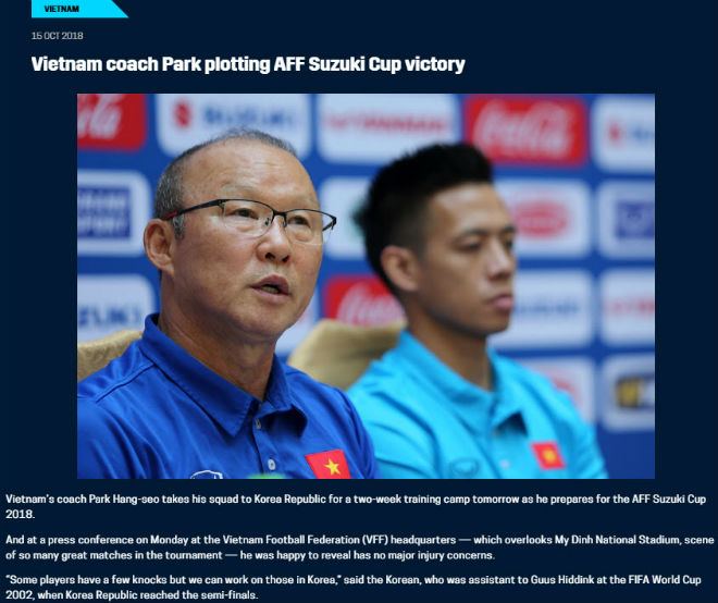 Việt Nam mơ ngôi vua AFF Cup: Báo chí nể thầy Park, tin điều kỳ diệu - 1