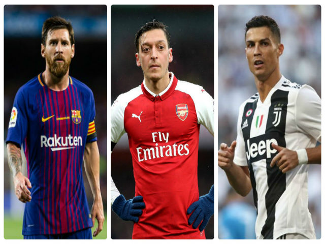 Bóng đá - Vua chuyền bóng thập kỉ: Ozil tuổi 30 "chấp" cả Ronaldo lẫn Messi